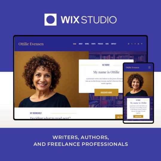 Author Profile - Wix Studio Website Template Design for Writers and Authors